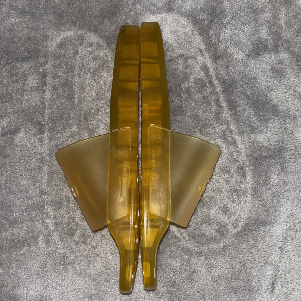 Coach Women's Amber Gold Slide Sandals - Picture 3 of 6